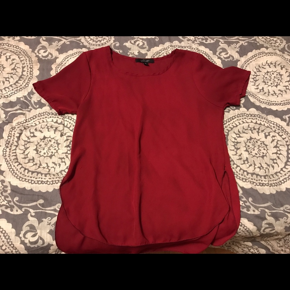 Maroon shirt