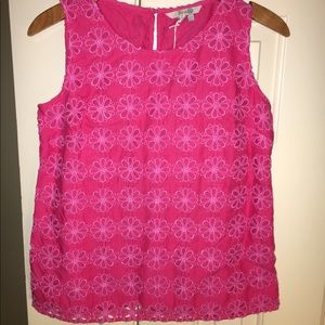 Boden cotton lace sleeveless top tank