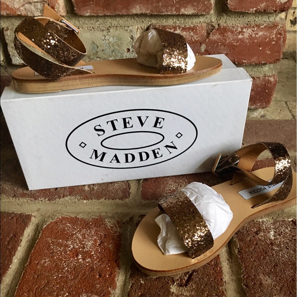 Steve Madden glitter sandals