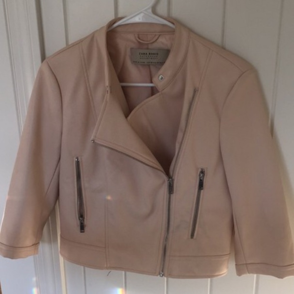 Zara leather jacket