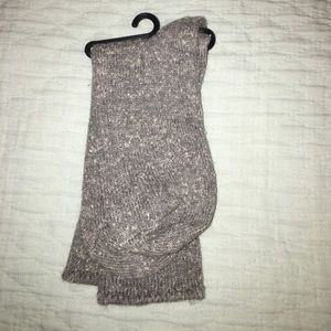 Gray fuzzy socks