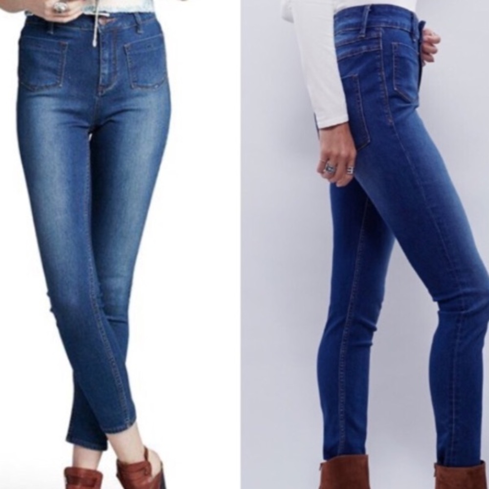 Free People Beverly High-Rise Skinny Jeans sz 30