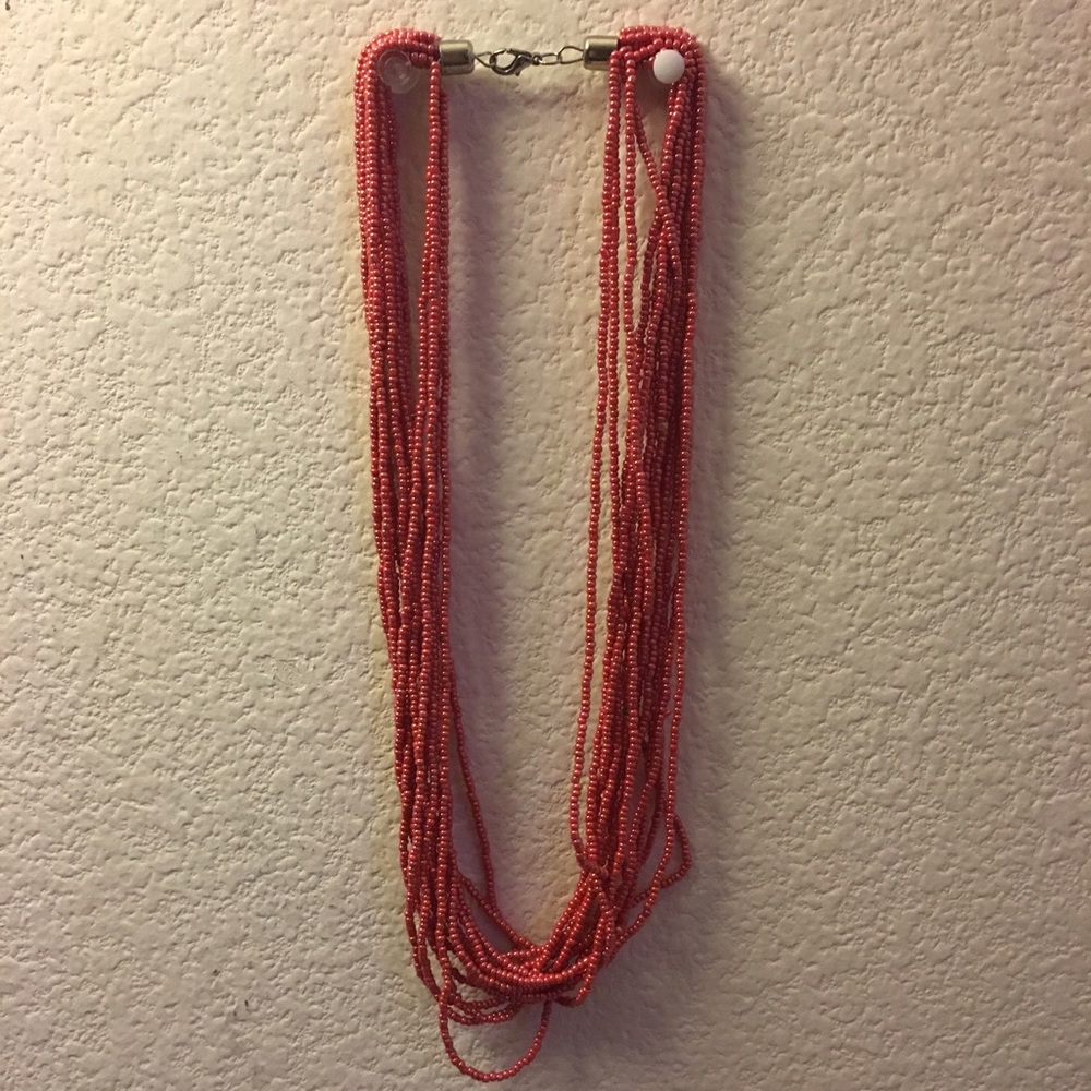 Coral Beaded Necklace