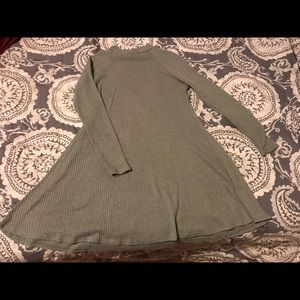 Green sweater dress