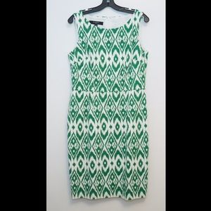 🌿 NWOT Green Ikat Nine West Dress size 10