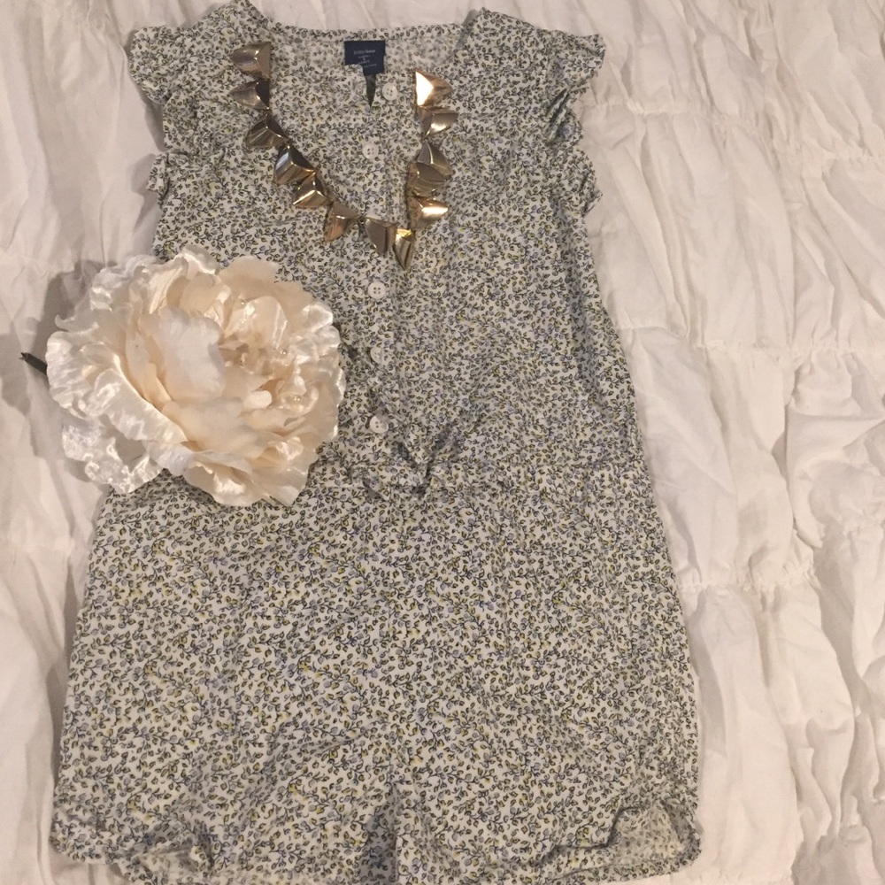 Baby Gap Floral shirt romper