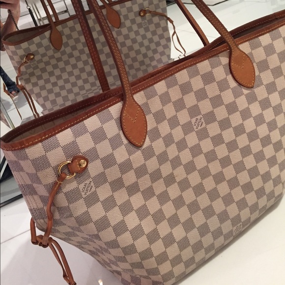 Louis Vuitton Handbags - Louis Vuitton Neverfull Authentic Damier Azure
