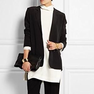 Equipment Mitchell Silk Blazer Black sz XS