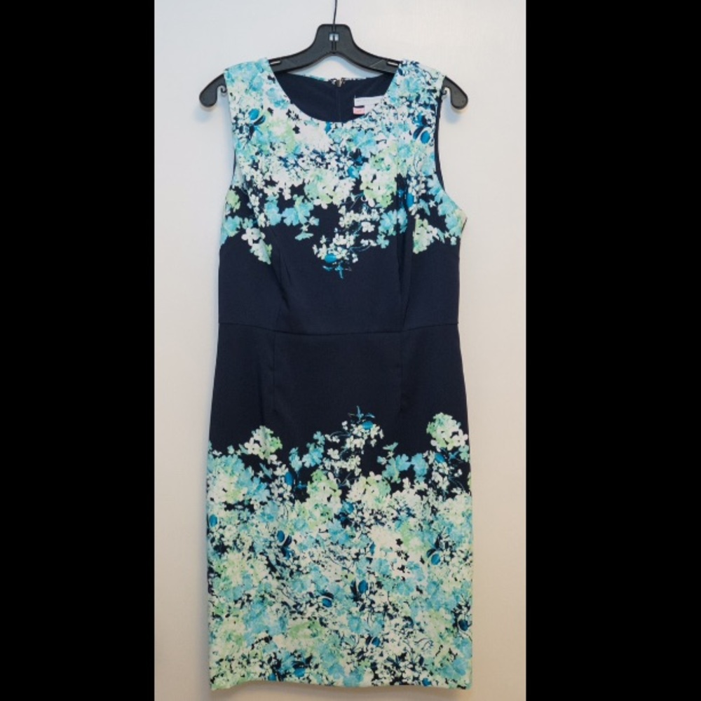 💙 NY&C Navy blue and bright floral dress. size 10