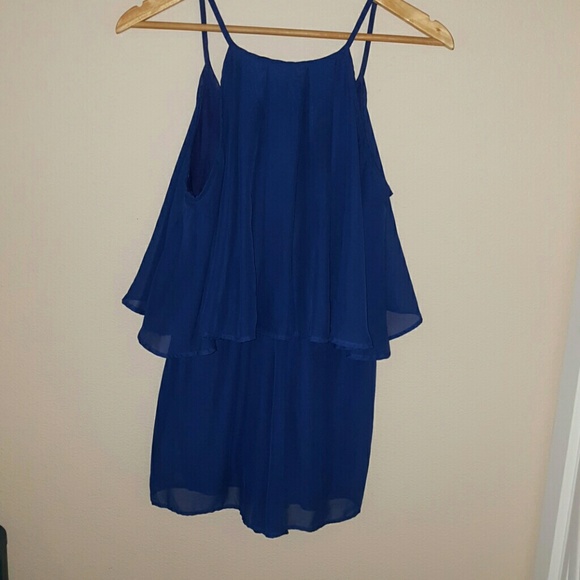 Flirty royal blue romper - Picture 2 of 4
