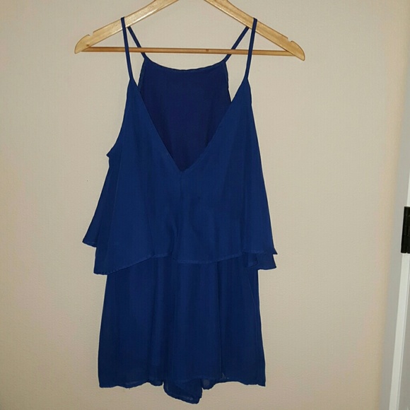 Flirty royal blue romper - Picture 3 of 4