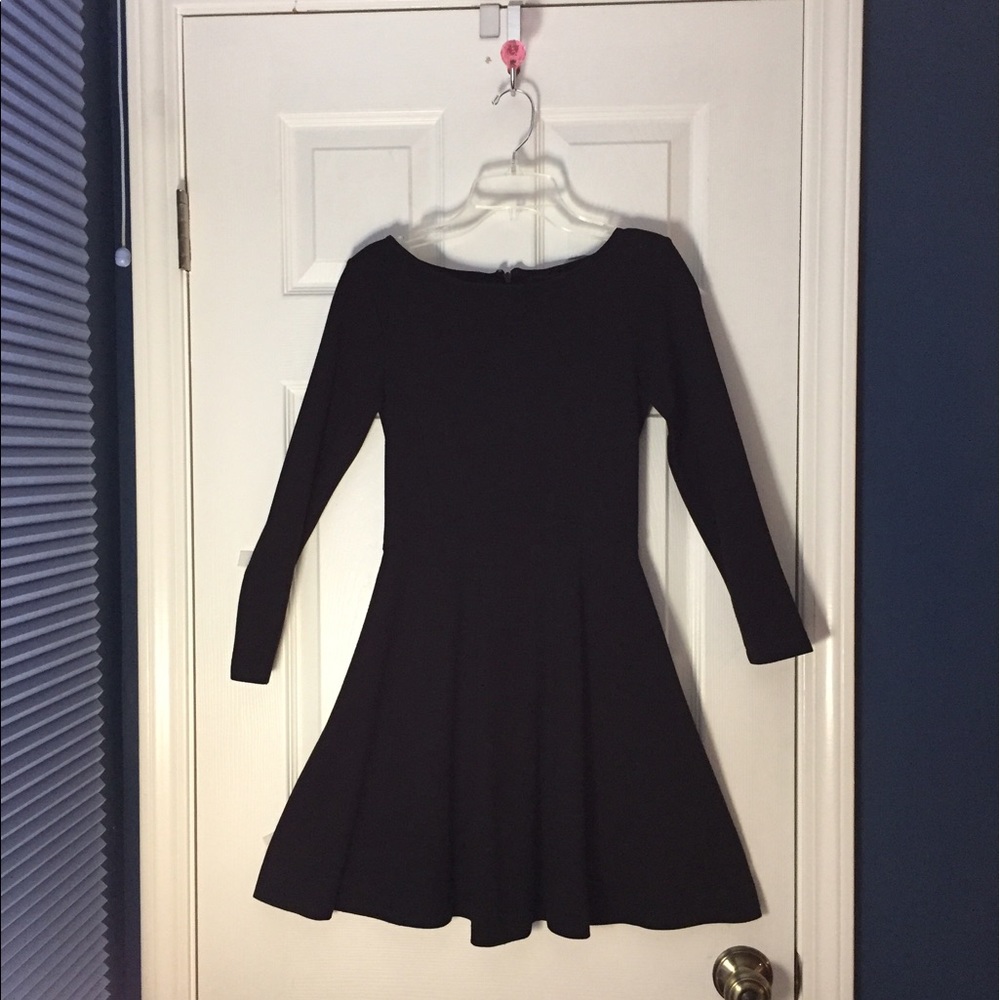 French Connection black A-line dress