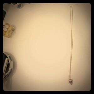 Gold Chain Long Necklace W/Shell