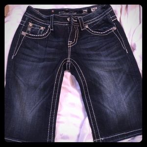 Size 26 Miss Me signature Bermuda shorts