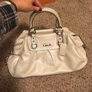 Coach white purse like new