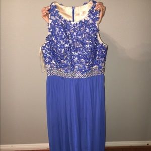 Blue prom dress