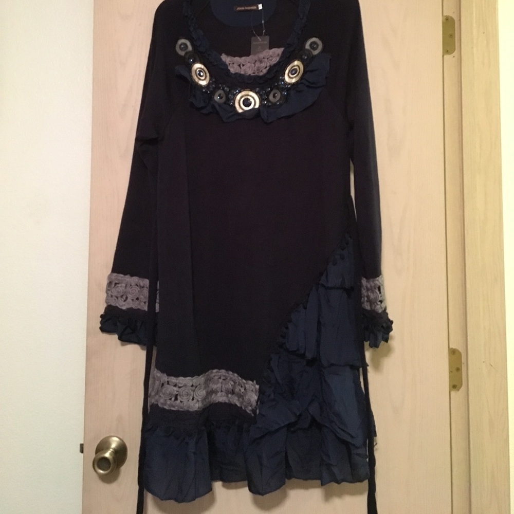 John Fashion Navy Sweater