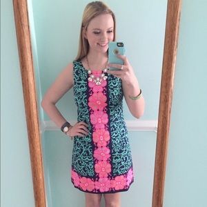Lilly Pulitzer Delia Shift Dress Fountain Hopping