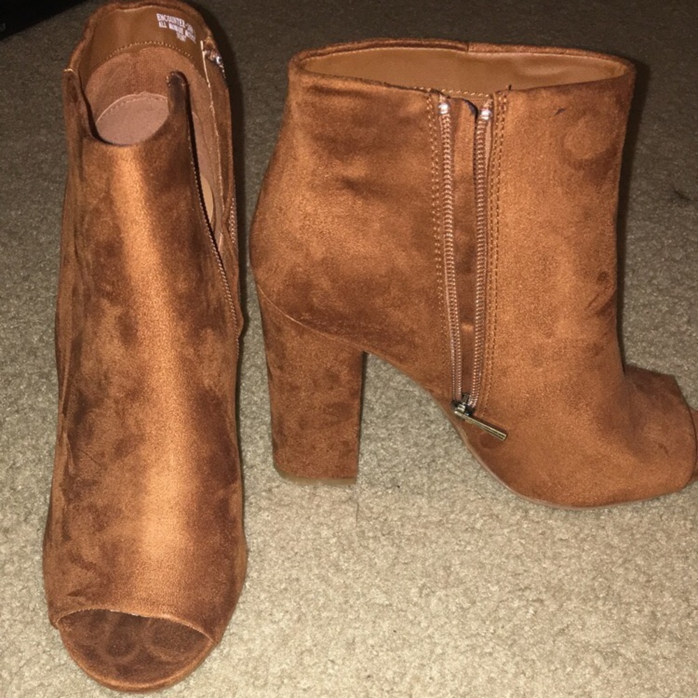 Brown booties