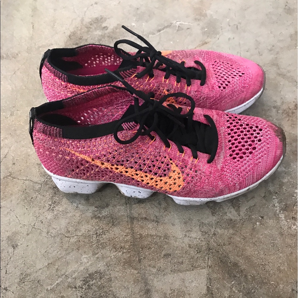 Pink/ Orange Nike Flyknit