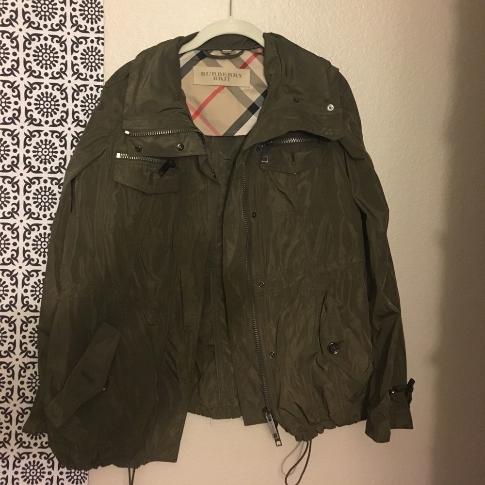 Army Green Burberry Jacket