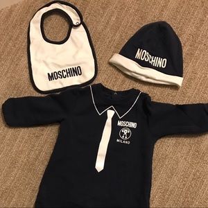 Moschino Baby 3 piece Babygrow set