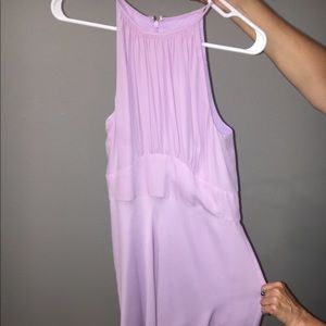 Light purple knee length formal dress