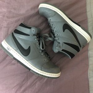 Gray Nike high tops