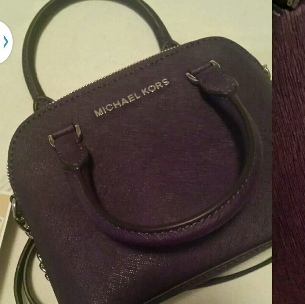 **SOLD** Michael Kors mini cindy iris purple NWT