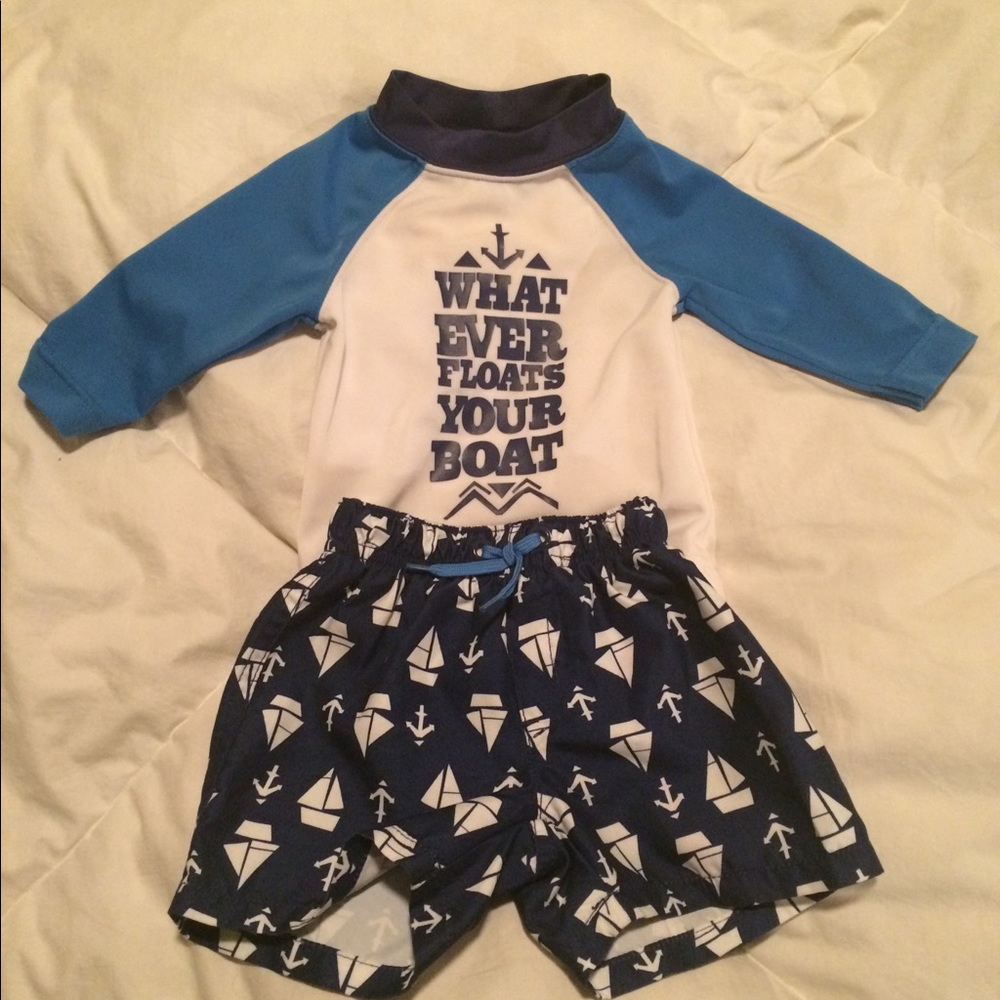 Gymboree Boy's Swim Outfit Size 3-6mos