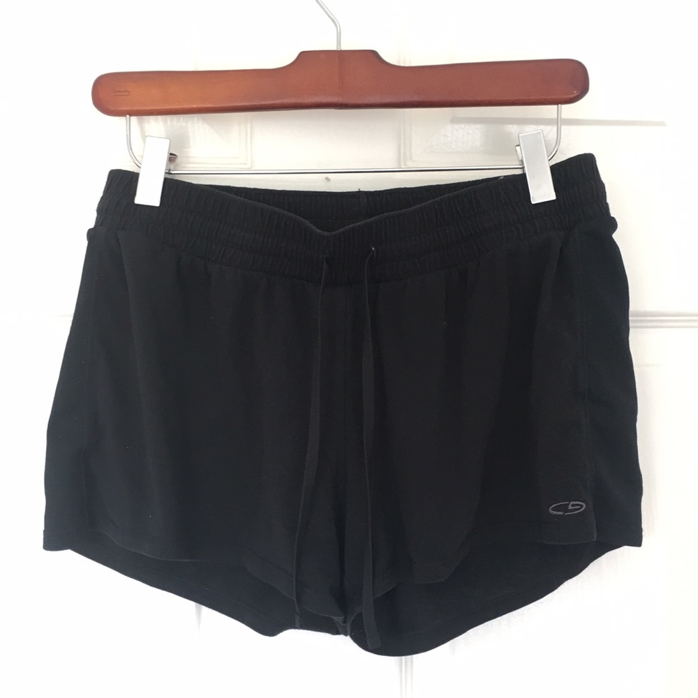 Black cotton shorts