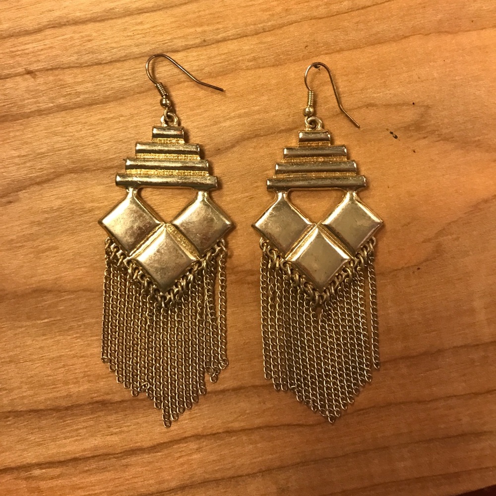 Gold earrings
