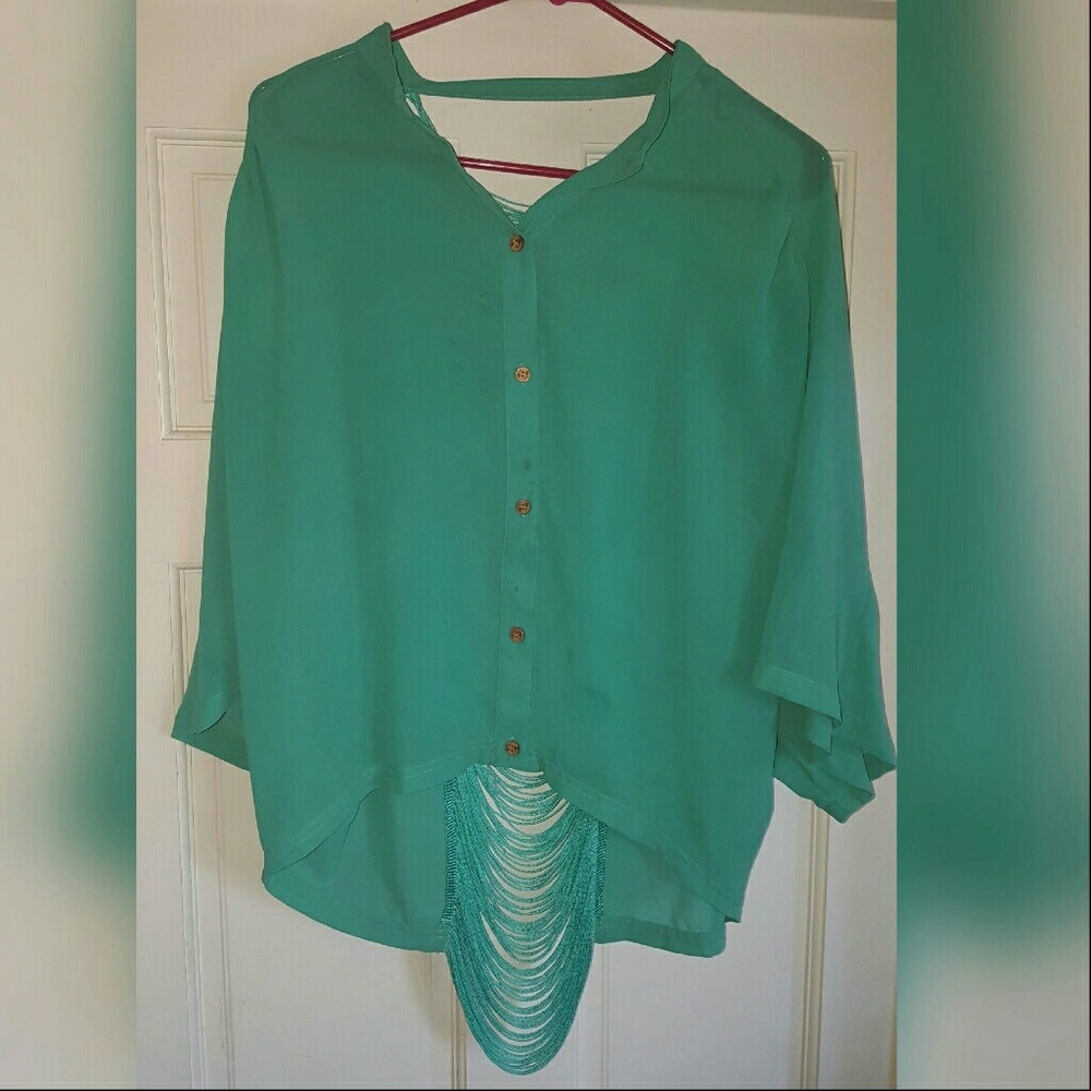 Teal Blouse