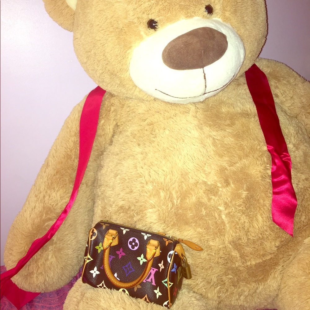 Authentic Multi-color LV Speedy (mini) sac