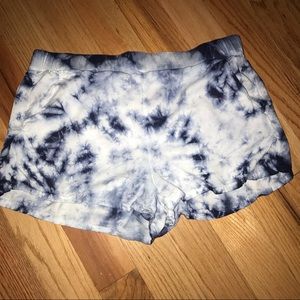 Tie dye shorts.