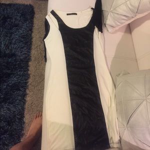 Blcak and white dress