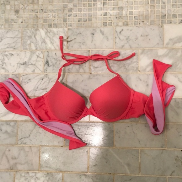 VICTORIAS SECRET Push Up Pink Bikini Top - Picture 2 of 3