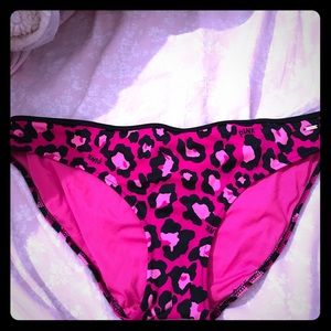 Victoria's Secret pink and black bikini  bottoms