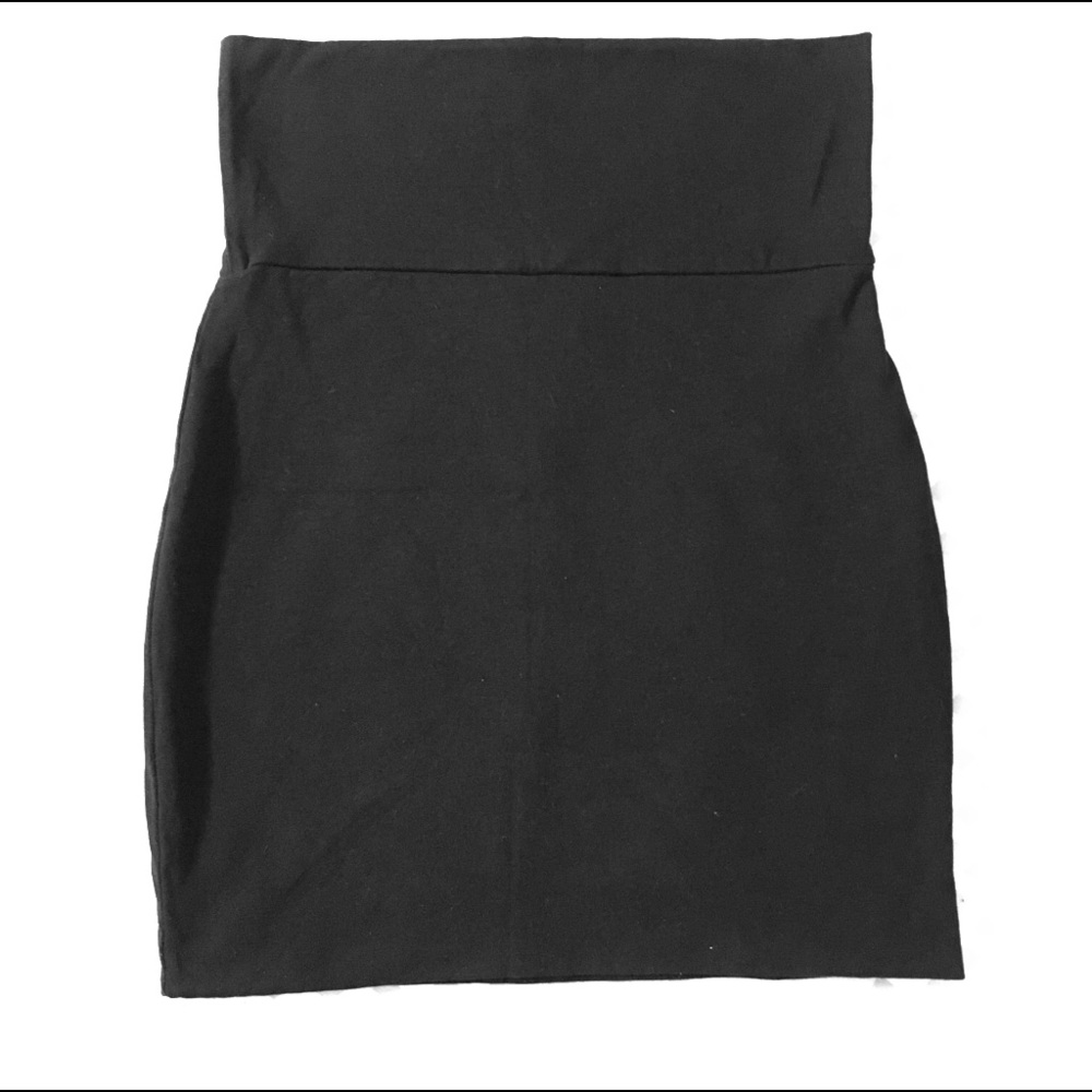 Black bandage skirt