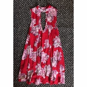Floral print swing dress