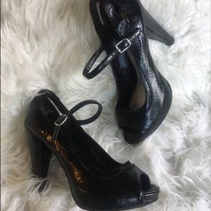Torrid wide width heels peep toe
