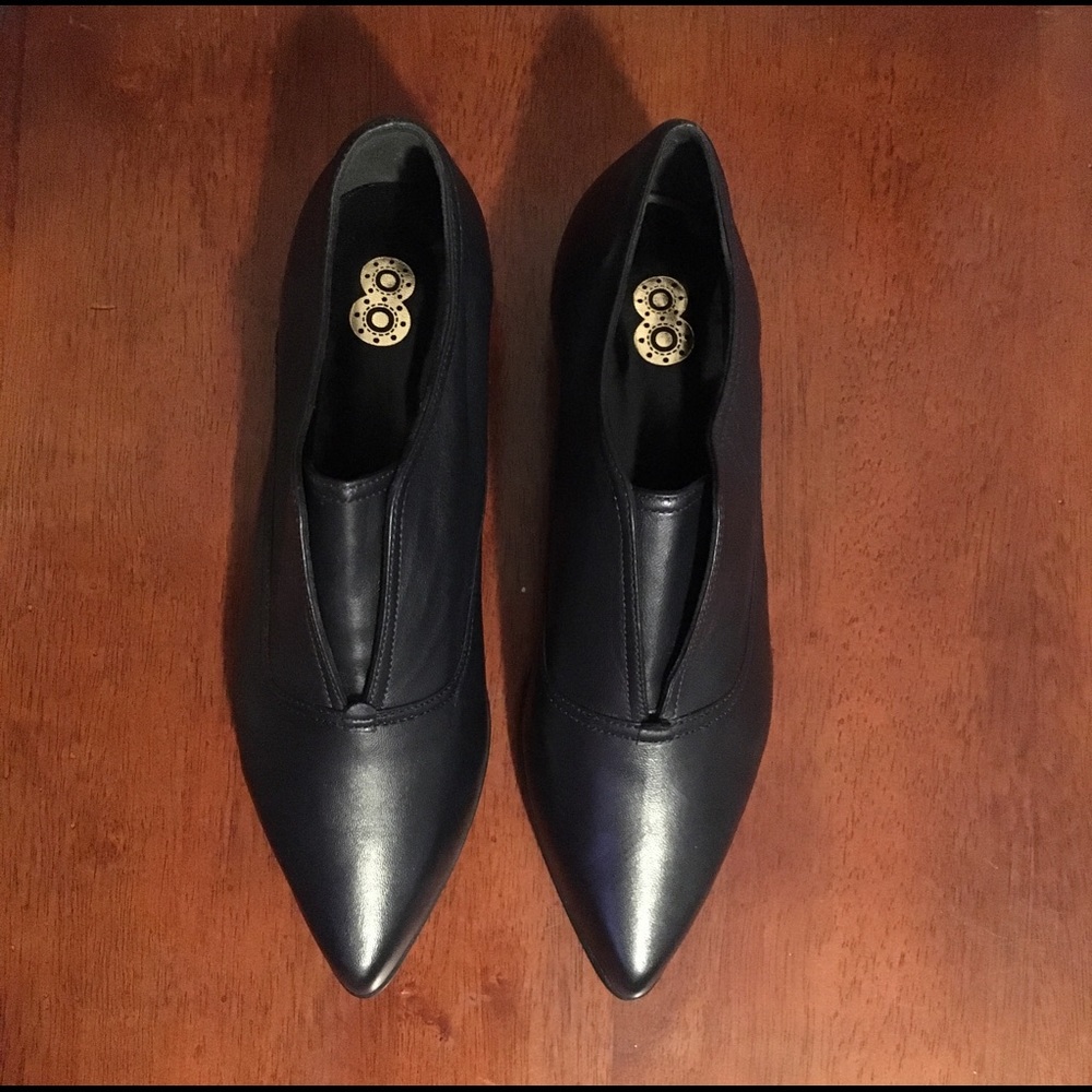 Lambskin leather shoes