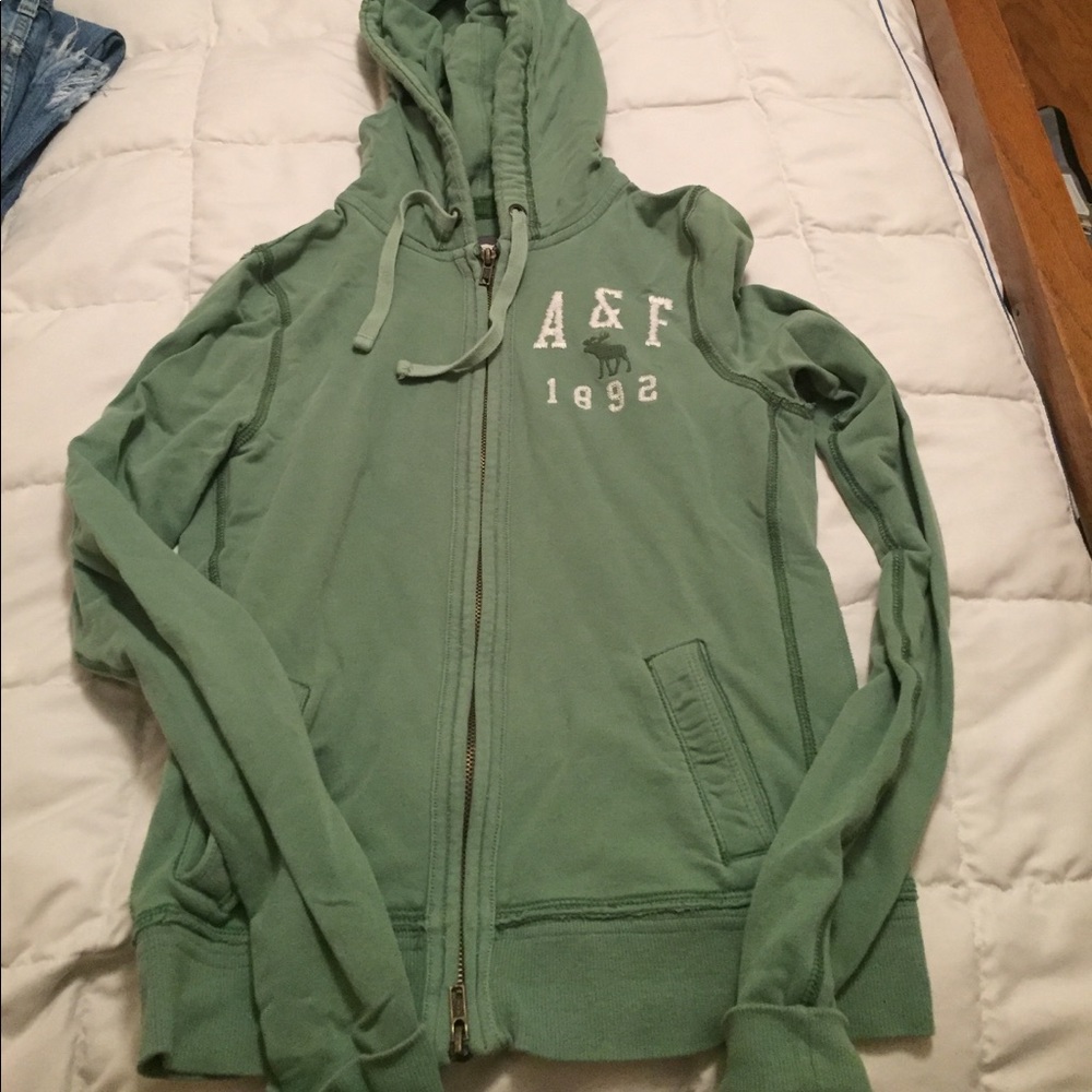 Green hoodie jacket