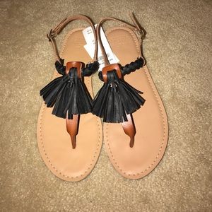 Hollister Tassel Sandals.