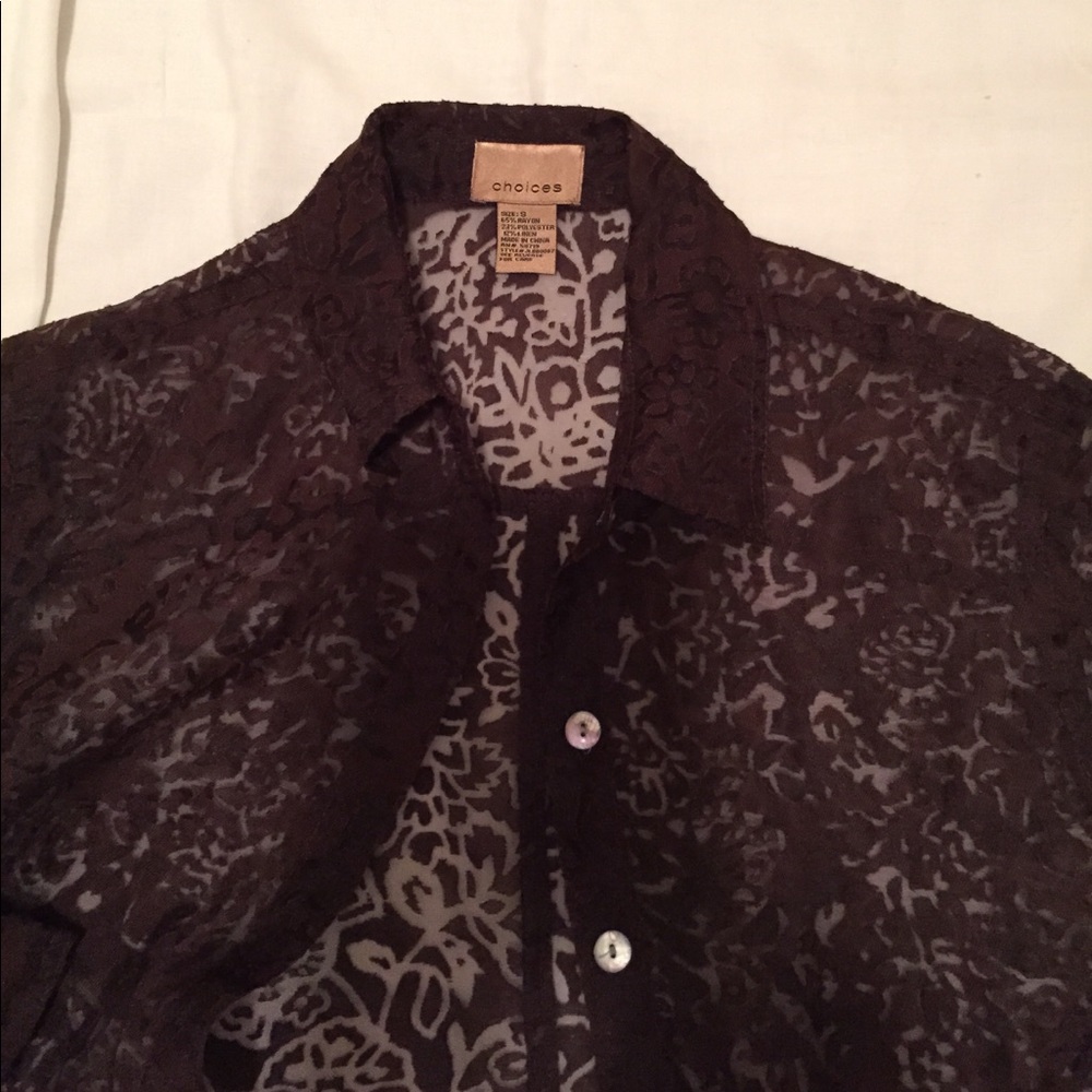 Elegant transparent shirt