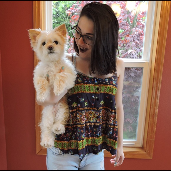 Colorful button tank top - Picture 2 of 8