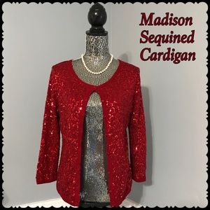 ✨SALE✨NWT Madison Sequined Cardigan w/ 3/4 Sleeves