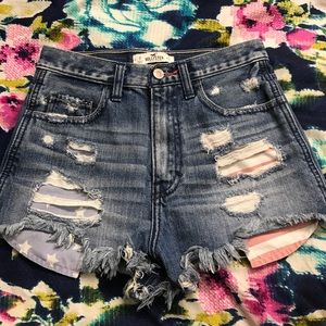 High waisted Hollister American flag shorts
