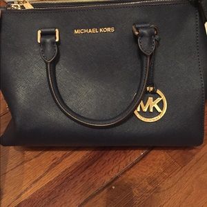 Like New Condition Navy Blue Michael Kors Purse