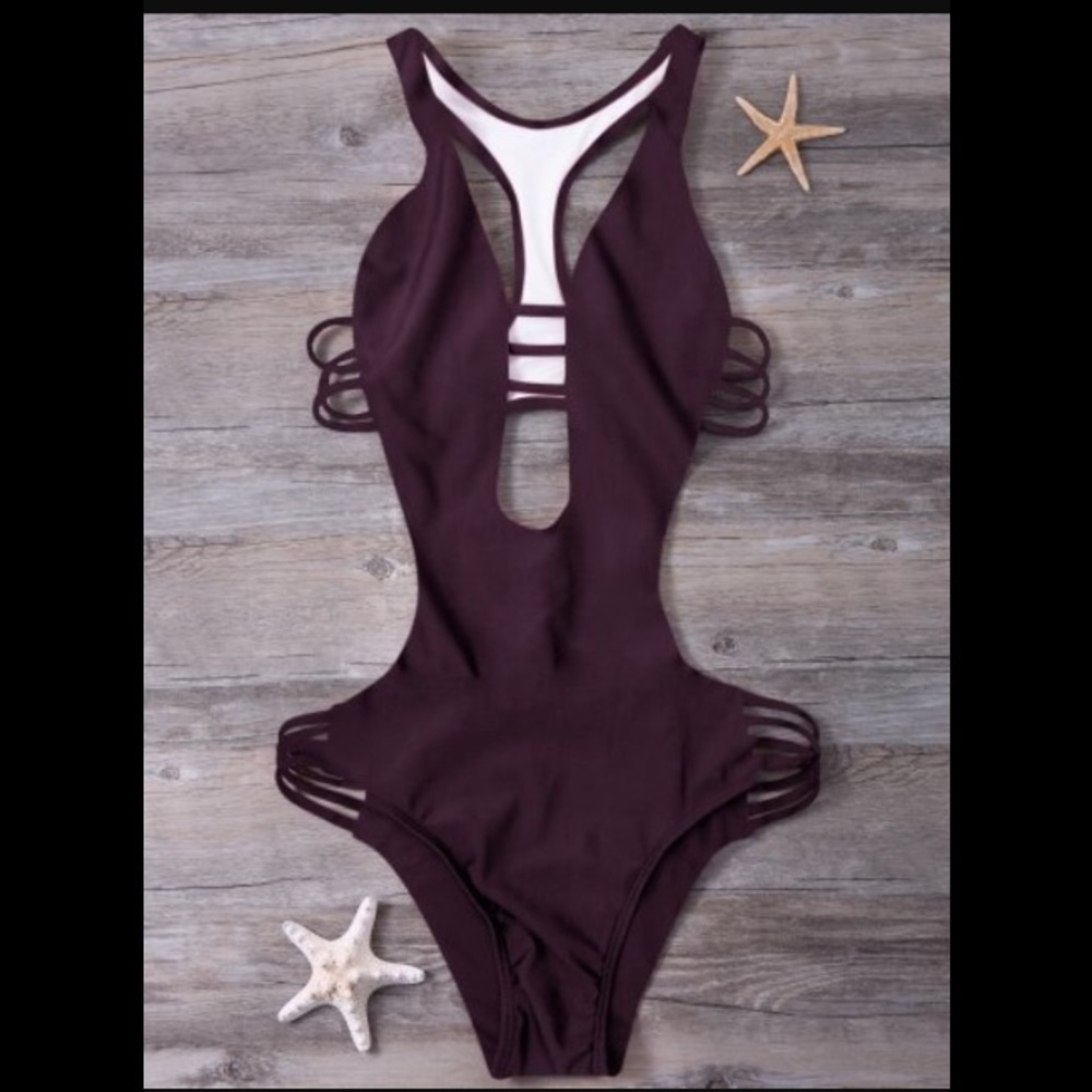 💥ONE HOUR SALE💥Wine Red monokini
